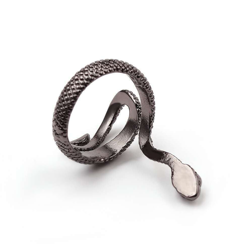 Wholesale new retro paint snake ring unisex ring source manufacturers spot